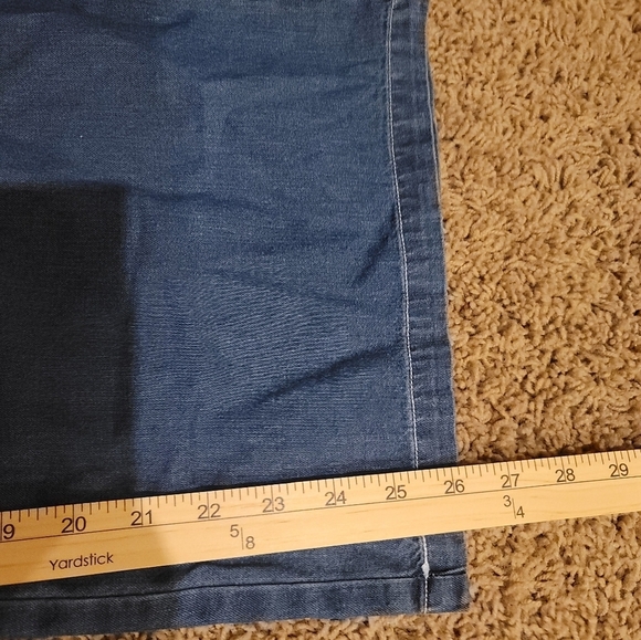 American Apparel Blue Denim Wide Leg Overalls,  sz XL - Picture 14 of 16